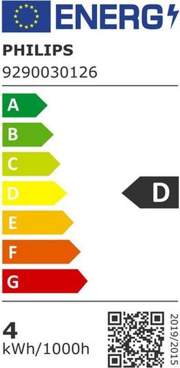 Energy Label Philips Lamp (E14, 3.40 W, 470 lm, 1 x, D)