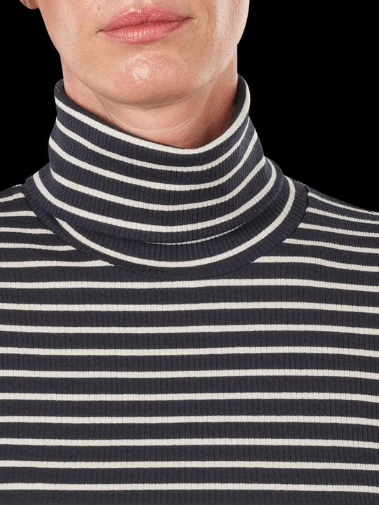 Actual product image Marc O'Polo Long Sleeve T-Shirt Turtle Neck Multi/Deep Blue (XS)