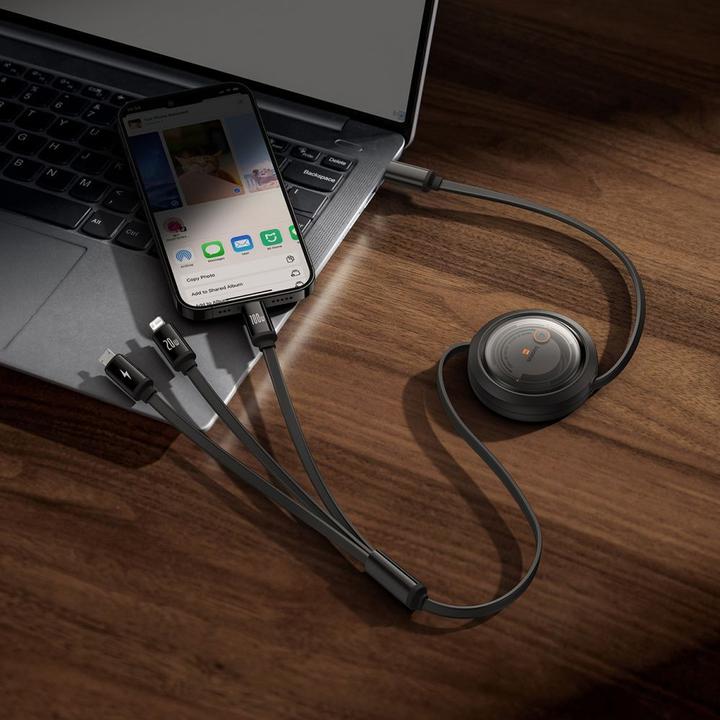 Produktbild Baseus USB Typ C – Micro USB B, Lightning, USB Typ C (1.10 m, USB 2.0, 100 W)