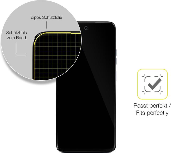 Actual product image Dipos Screen Protector Full-Cover 3D (2 Piece, Motorola Moto G34)