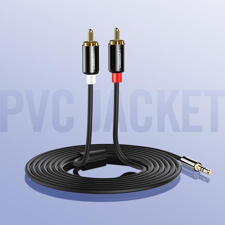 Image du produit Ugreen 2x RCA - jack 3,5 mm (2 m, RCA, Jack 3,5 mm (AUX))