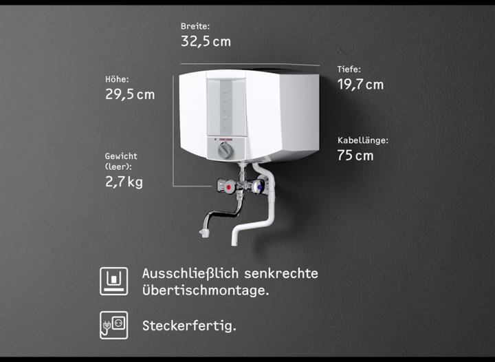 Produktbild Stiebel Eltron KBA 5 KA Kochendwassergerät, Kunststoff, 5 Liter, Chromarmatur