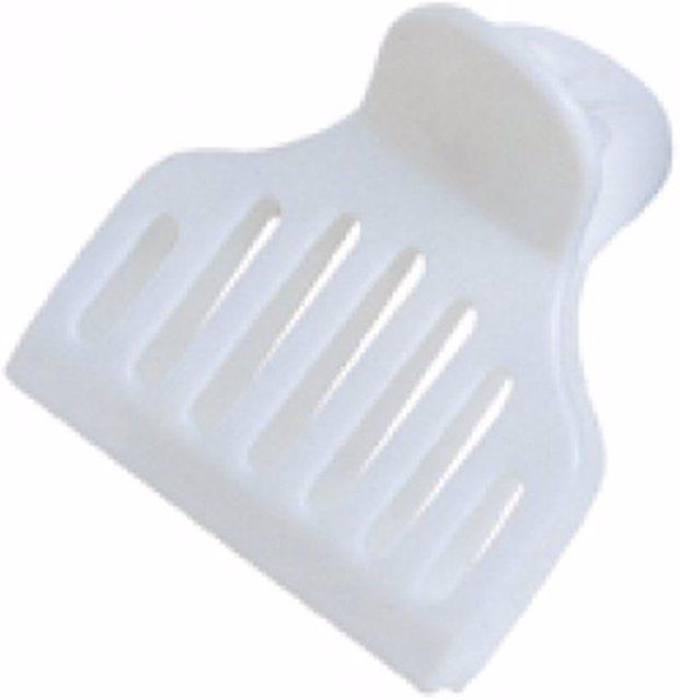Image du produit Comair Pince à compartiments plastique Butterfly 6 pcs. blanc (6 pcs)