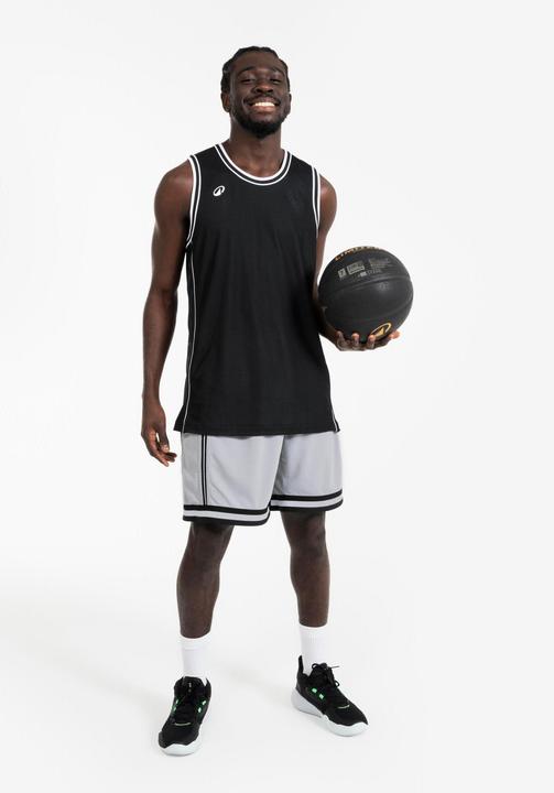 Actual product image Kipsta Damen/Herren Basketball Trikot wendbar leicht - SHR 500 schwarz-weiss (L)