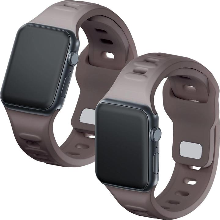 Produktbild 3MK Silicone Watch Strap brązowy/taupe dla Apple Watch 38/40/41mm (Silikon, Edelstahl)