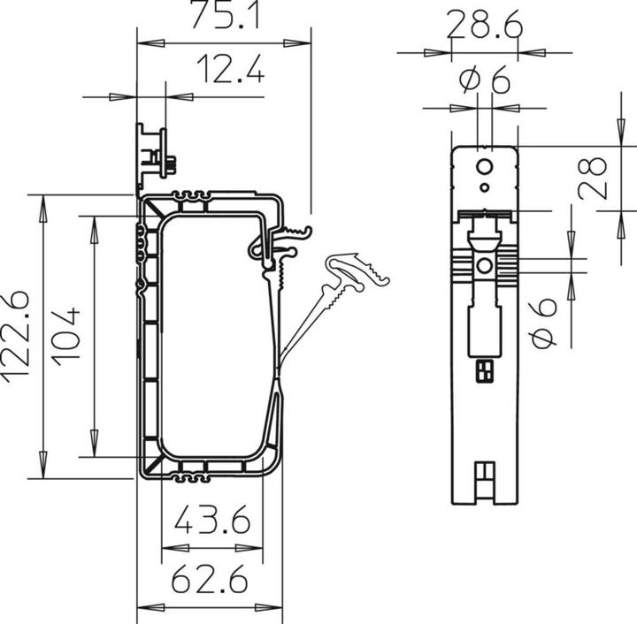 Produktbild OBO Bettermann Vertr Grip-Sammelhalterung flammwidrig 960Grad 20