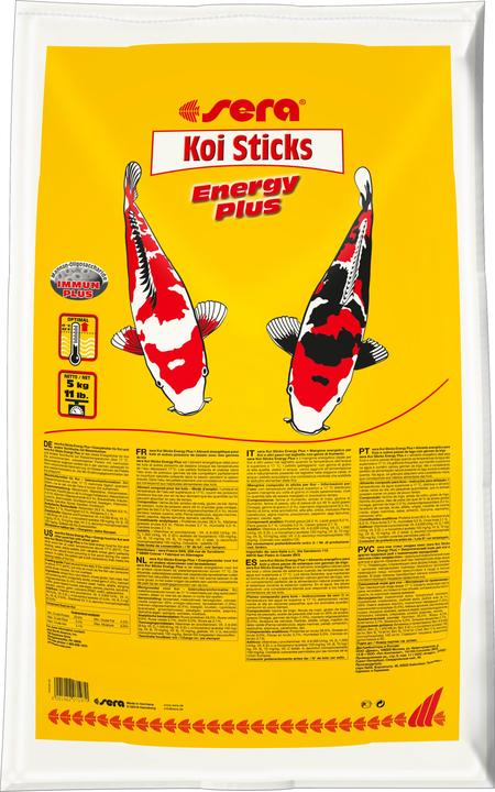 Produktbild Sera Teichfutter Koi Sticks energy plus 40 l (Koi, 40000 ml)