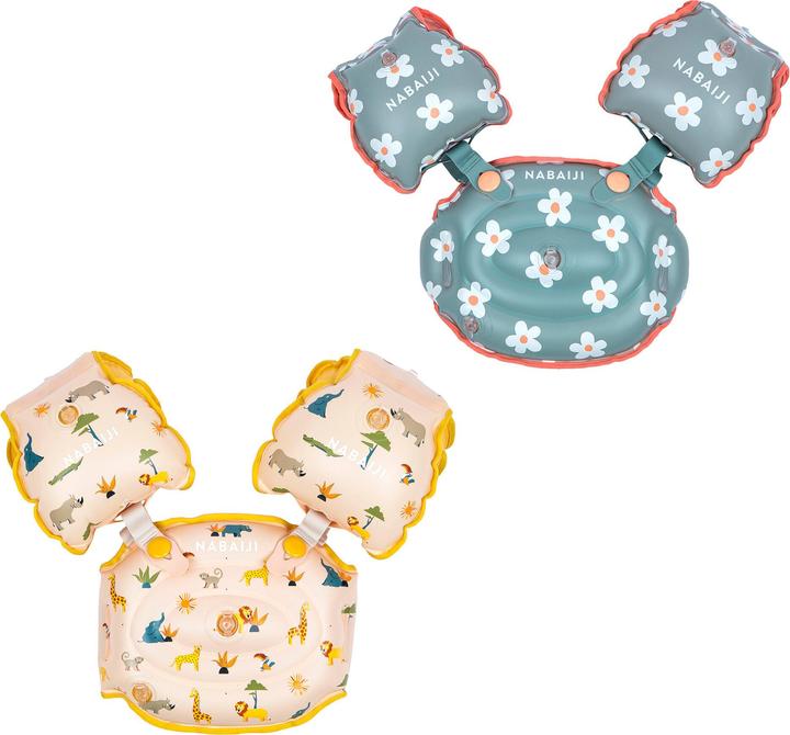 Produktbild Nabaiji Kids progressive pool armbands - Tiswim flower print khaki
