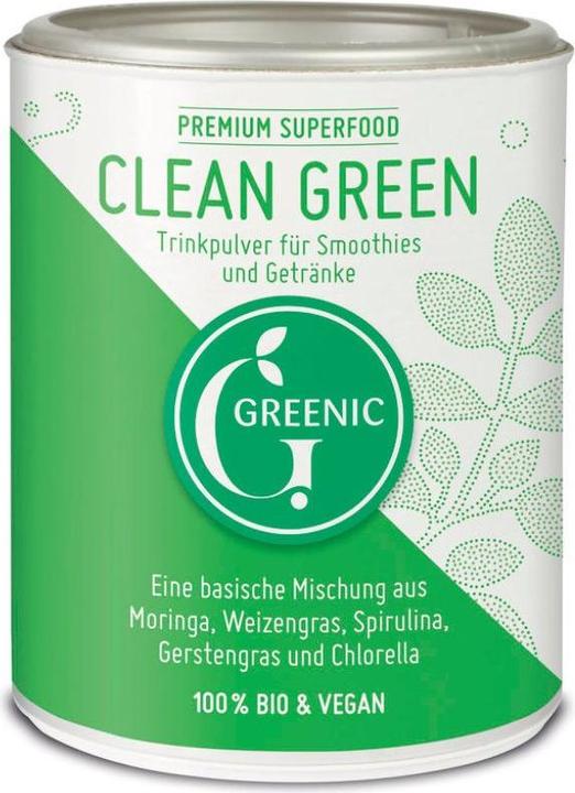 Produktbild Greenic Clean Green (Gerstengras, Spirulina, Weizengras, Chlorella, Meringa, 1 Stk., 100 g)