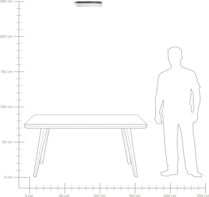 Produktbild Beliani Deckenleuchte Lumarko LED Deckenleuchte Metalo Sp. Weisser SAKAE. (2850 lm, E27)