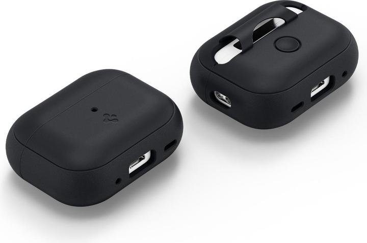 Actual product image Spigen SILICONE FIT STRAP Apple AIRPODS PRO 1 / 2 BLACK (Headphone bag)