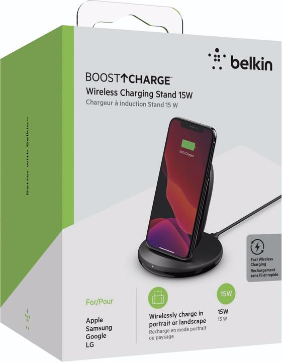 Produktbild Belkin Boost Charge Ladeständer, kompatibel mit QI-Geräten (15 W)