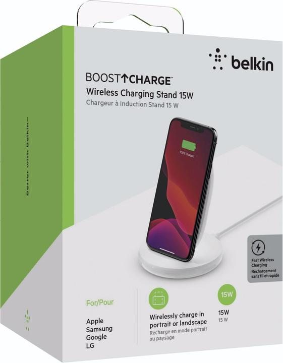 Productafbeelding Belkin Boost Charge Ladeständer, kompatibel mit QI-Geräten (15 W)