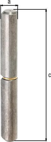 Image du produit GAH Rouleau profilé Longueur de bande 140 mm Acier brut Ø de la tige 9 mm