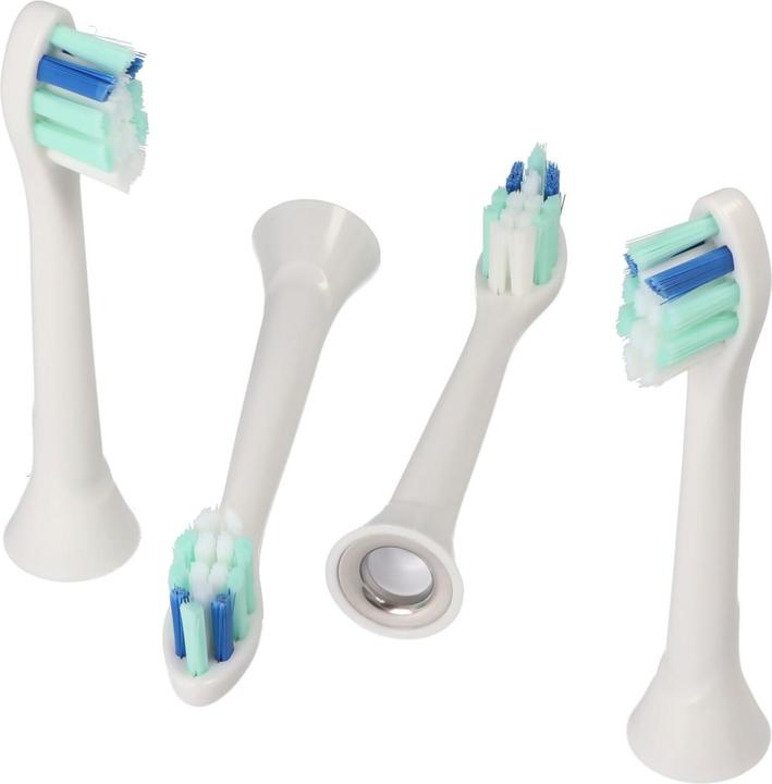 AccuCell Zahnbürstenkopf Gum Care Cleaning Brush für elektrische Zahnbürsten von Philips, 4 Stück (4 x)
