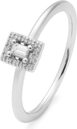Breuning RING - BRILL. 0,146 Ct. G/if (57, 750/18 K Gold)