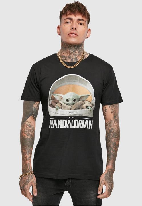 Immagine prodotto Mister Tee Maglietta Baby Yoda con logo mandaloriano (XL)