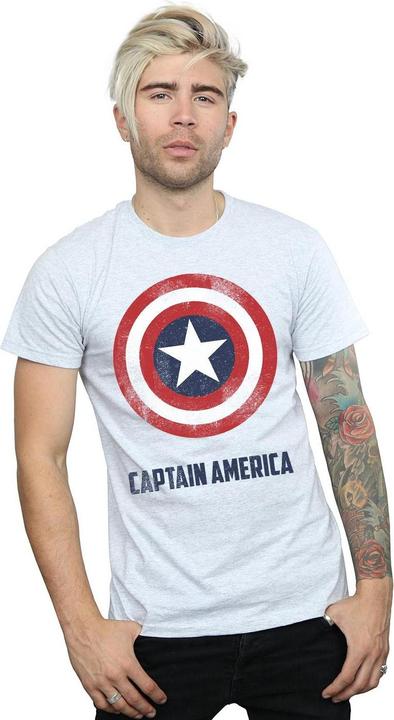 Produktbild Captain America Schild Text TShirt (XXL)
