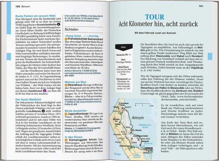 Produktbild Reise-Taschenbuch Reiseführer Sylt, Föhr, Amrum (Deutsch, Claudia Banck, 2025)