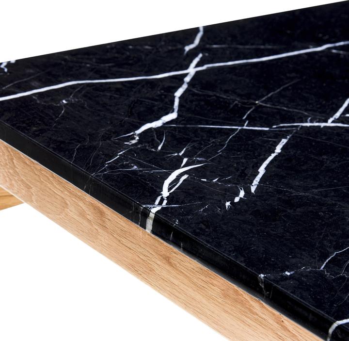 Actual product image Hübsch Raw Coffee Table Black/Natural (80 x 80 x 45 cm)