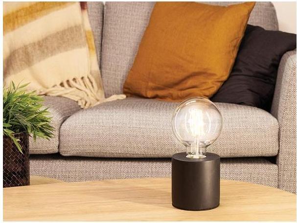 Produktbild Vellight Dekorativer Lampenfuss - Schwarz - Zylinderform - E27