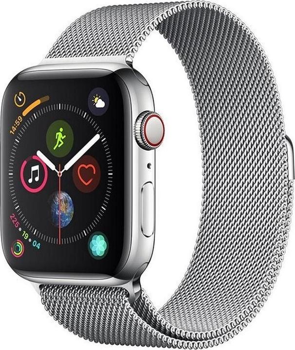 Productafbeelding Devia Bandje Elegant Milanees voor Apple Watch 49mm/ 45mm/ 44mm/ 42mm zilver (Roestvrij staal)
