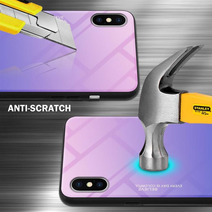 Image du produit Cadorabo Couverture en verre TPU 2 couleurs (Apple iPhone XS Max)