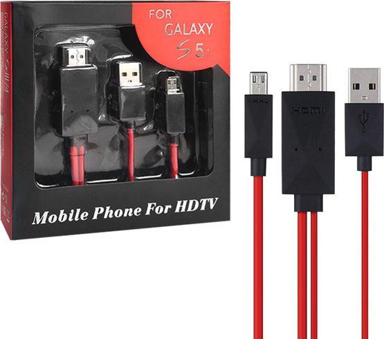 Image du produit Mhl Micro USB vers HDMI Câble adaptateur Tv Fullhd (HDMI)