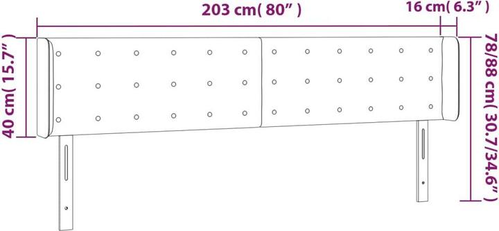 Produktbild VidaXL Farlie (203 x 16 x 88 cm)