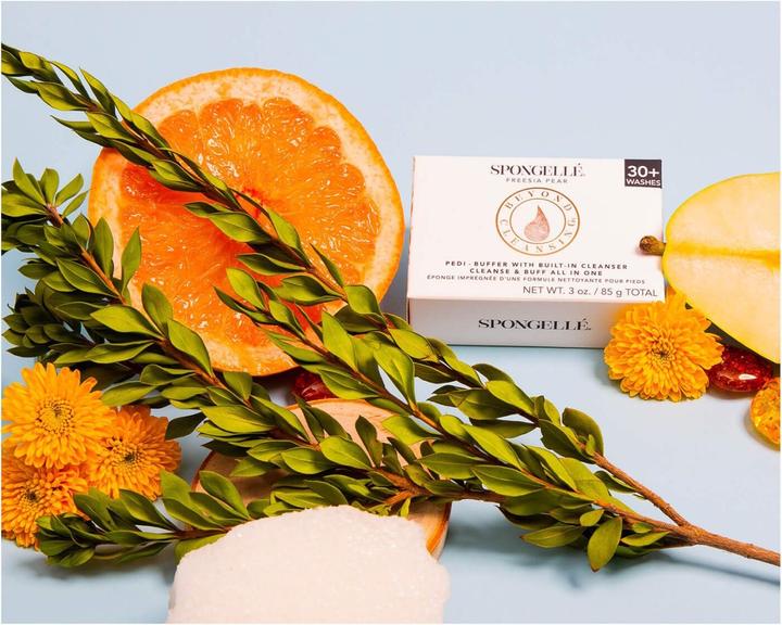 Produktbild Spongellé Pedi-Buffer - Freesia Pear (Fussbad)
