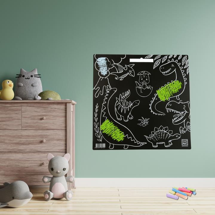 Actual product image Funny Mat Reusable Painting Mat - DINOSAURS