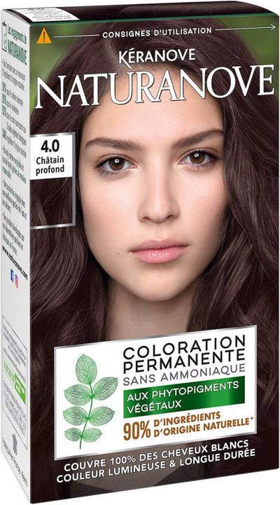 Kéranove Naturanove - Dauerhafte Haarfarbe Dunkelbraun 4.0 (Braun)