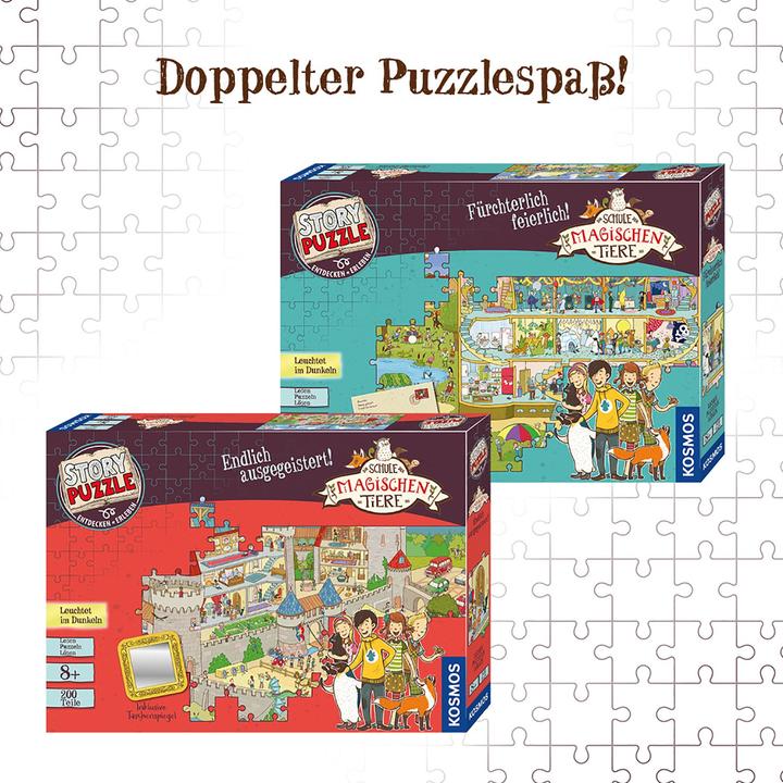 Actual product image Kosmos Story Puzzle: The school of magical animals - terribly solemn! (200 pieces)