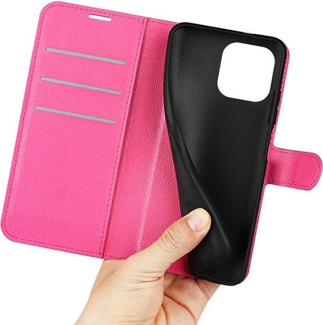 Actual product image MU Classic Litchi Leather Bookcover Series (Apple iPhone 14 Pro Max)