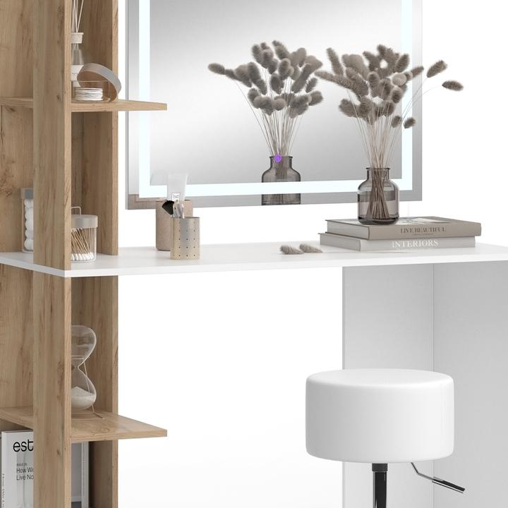 Produktbild Vicco Tower mit Hocker und Beleuchtung (122.5 x 55.5 x 76 cm)