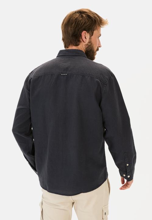 Image du produit Camel Active Langarm-Leinenhemd mit Soft-Wash-Veredelung (L)