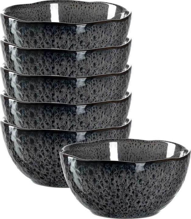 Produktbild Leonardo Dessert-Schale Matera 6 Stück, Anthrazit (13.5 x 14 x 21 cm)