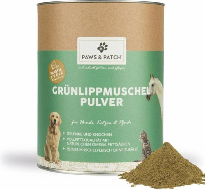 Produktbild Paws & Patch Paws and Patch Grünlippmuschel Pulver Hunde/Katzen/Pferde (500g) (1 Stk., 500 g)