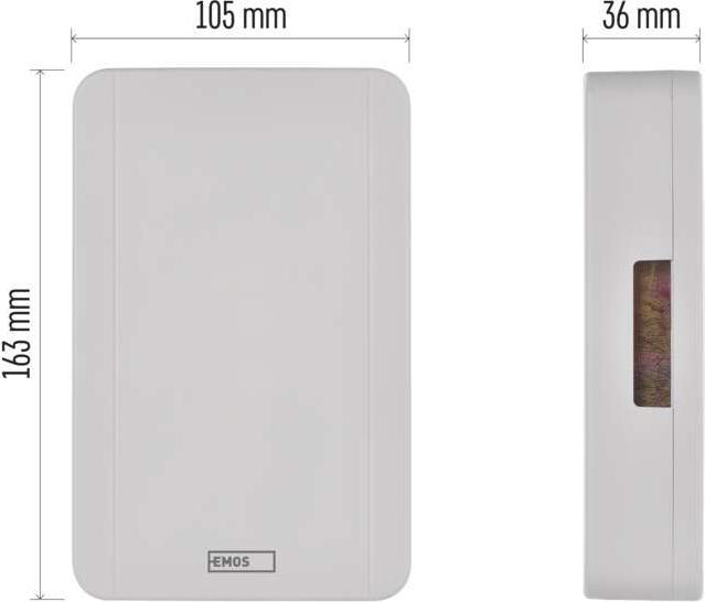 Image du produit Emos Sonnette de porte filaire P57002 (Câblé)