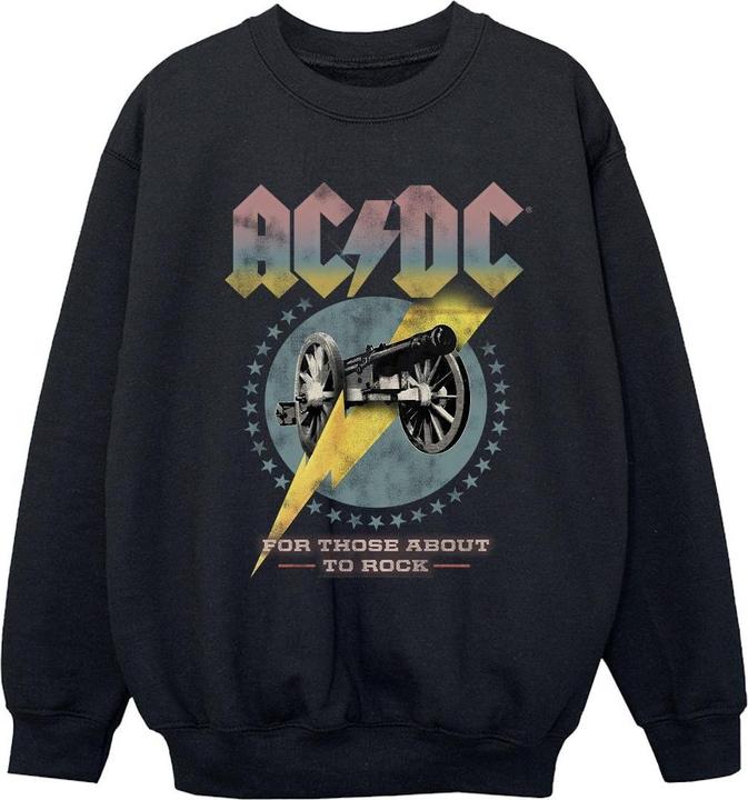 Produktbild AC/DC For Those About To Rock Sweatshirt Mädchen (140, 146)