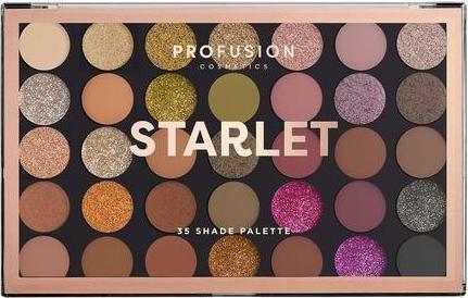Actual product image Profusion Eyeshadow Palette palette 21 eye shadows with Starlet brush