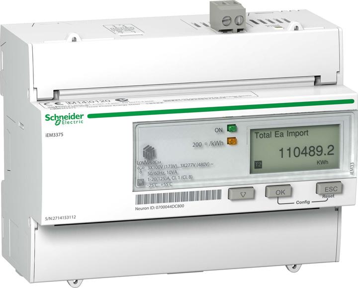 Immagine prodotto Schneider Electric iEM3300 Energy Meter 125 A