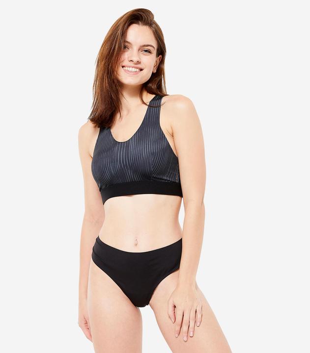 Actual product image Kalenji Functional pants tanga ladies invisible - black (M)