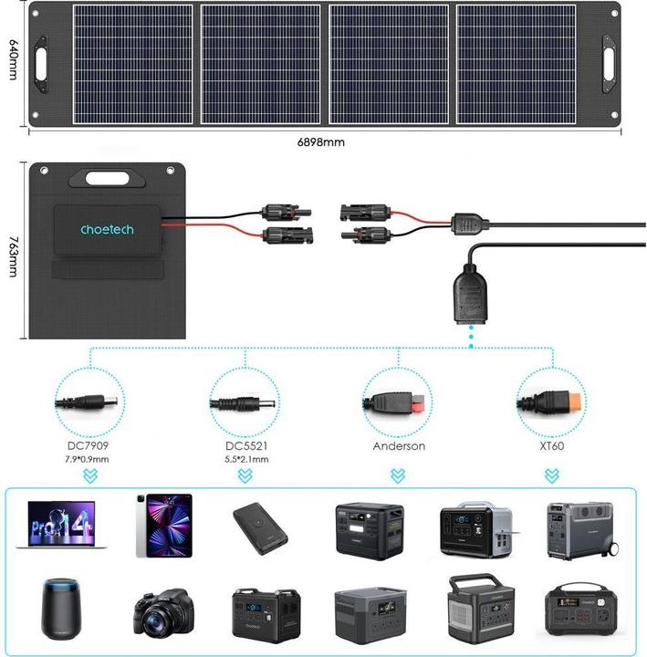 Produktbild Choetech SC016 Solar-Ladegerät (300 W, 6.35 kg)