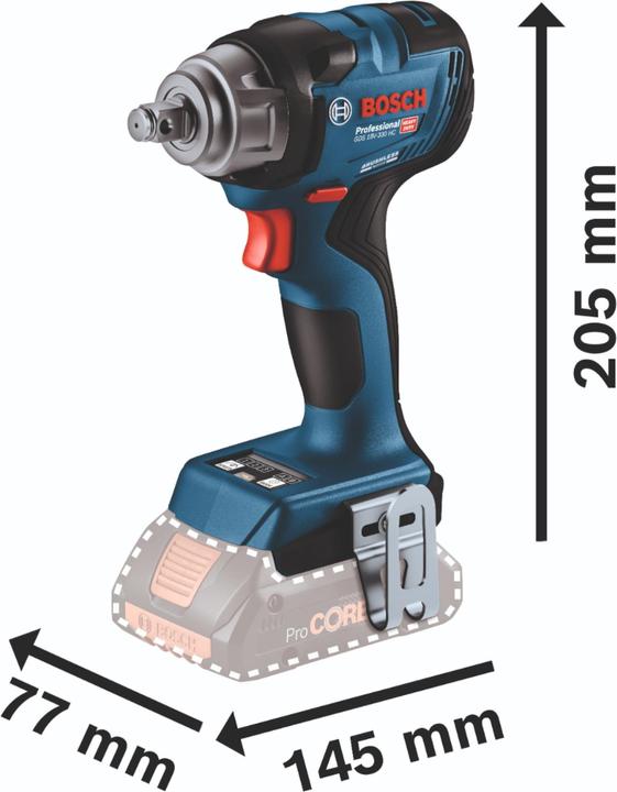 Actual product image Bosch Professional GDS 18V-330 HC (Rechargeable battery operated)