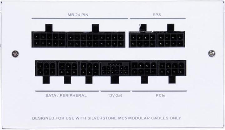 Actual product image Silverstone SST-DA850R-GMA-WWW - 80 PLUS Gold 850W ATX 3.0 & PCIe 5.0 Fully Modular Power Supply, wh (850 W)