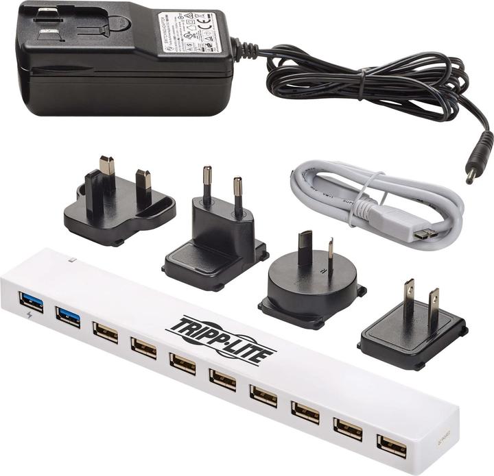 Image du produit Eaton 10 ports USB 3.0/USB 2.0 Combo Hub USB Charging 2 ports USB 3.0 & 8 ports USB 2.0 (USB-C, 10 Ports)