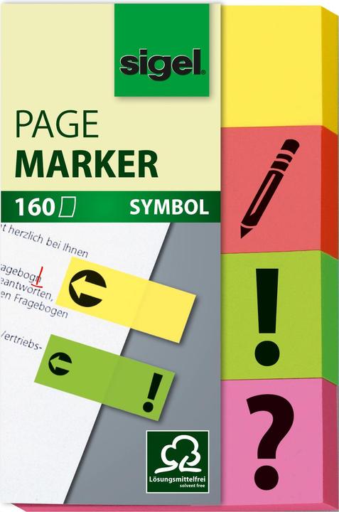 Immagine prodotto Sigel Note adesive con simbolo (20 x 50 mm)