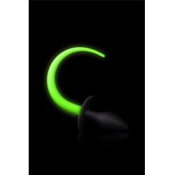Actual product image Ouch! Puppy Tail plug - Glow in the Dark