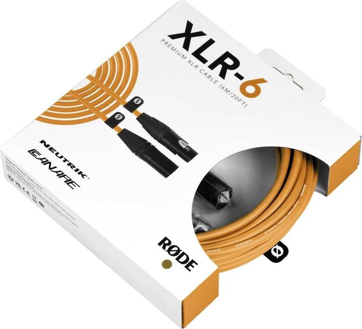 Actual product image RØDE XLR-6 Orange (6 m, XLR)